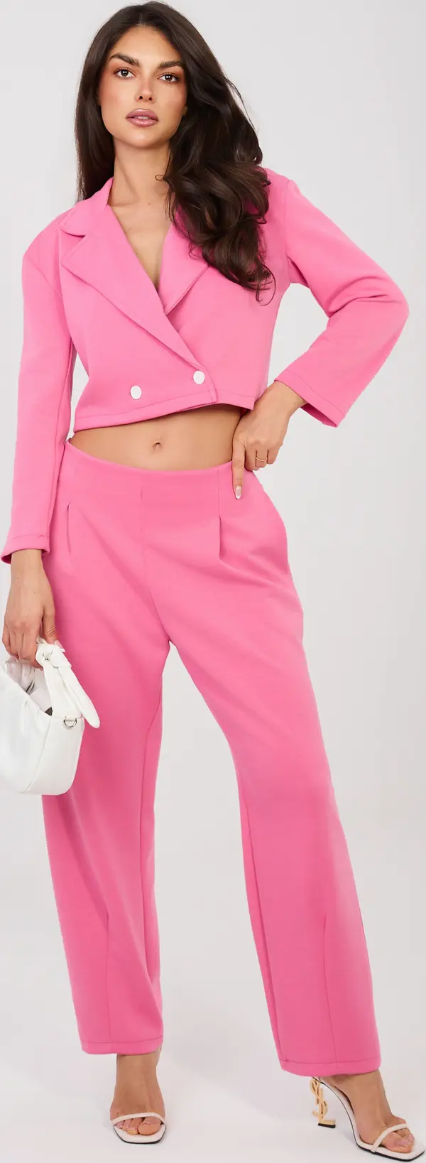 RUE PARIS Тъмно розов комплект от мек материал RUE PARIS