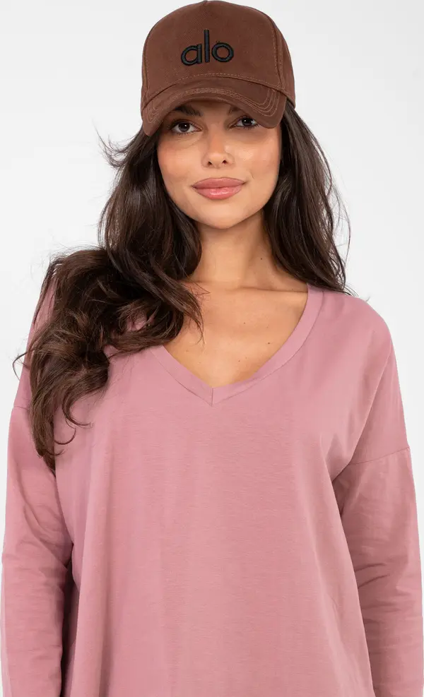 RUE PARIS Тъмно розова блуза с дълъг ръкав