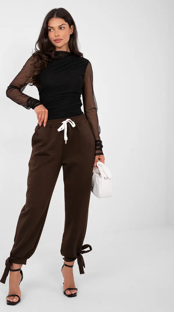 Factory Price Тъмнокафяв спортен панталон с връзки