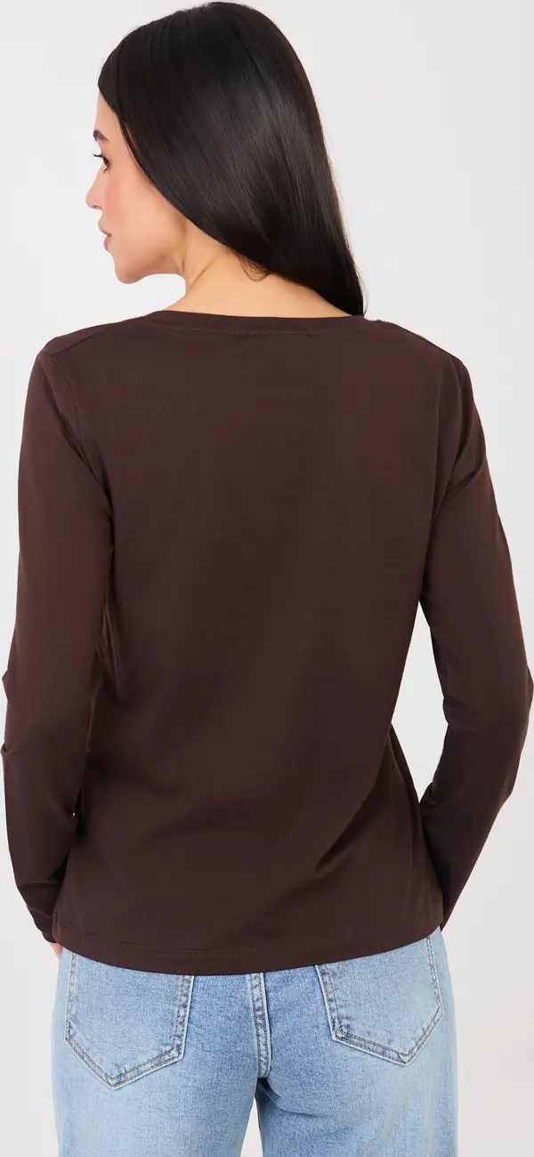 RUE PARIS Тъмнокафява блуза