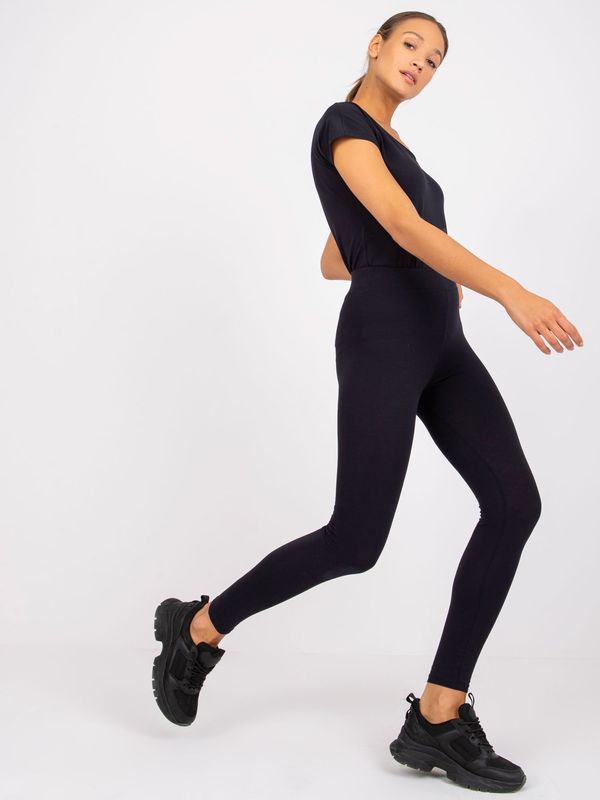 Fashionhunters Тъмносин дамски памучен клин от Brigitte