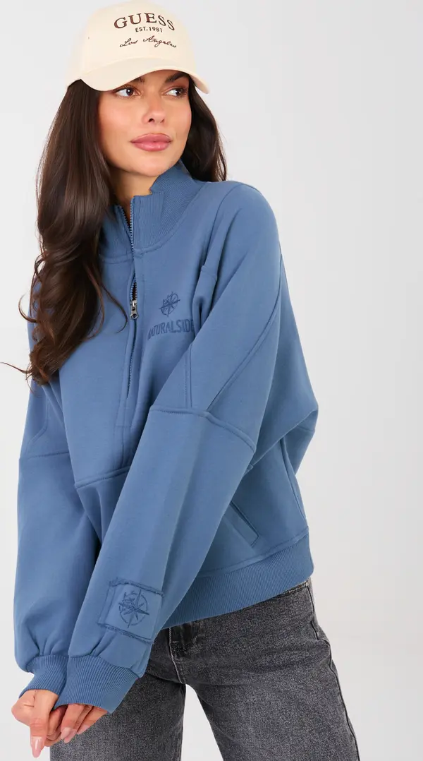 Factory Price Тъмносин суичър с качулка