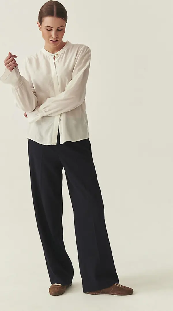 Tatuum Тъмносини широки панталони с шайба Lemki Tatuum