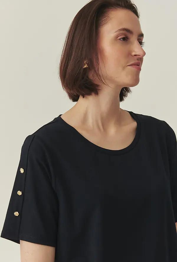 Tatuum Тъмносиня плетена блуза Wiri Tatuum