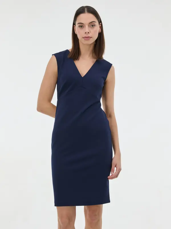 Orsay Тъмносиня рокля тип „калъф“ ORSAY