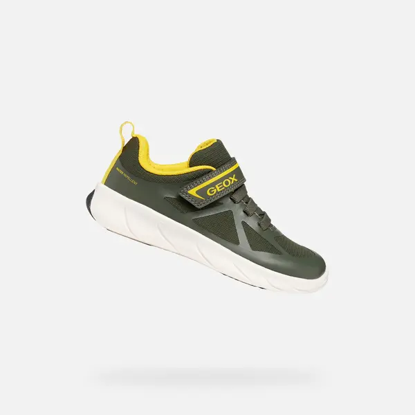 GEOX Тъмнозелени момчешки маратонки Geox Foot-run