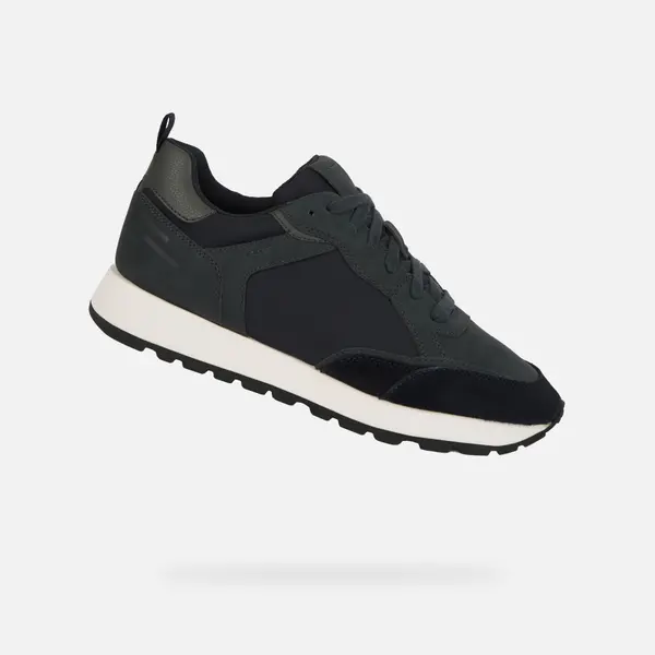 GEOX Тъмнозелени мъжки маратонки Geox Partenio