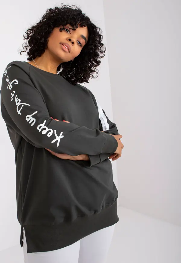 RELEVANCE Tunic-RV-TU-7158.76P-Dark khaki