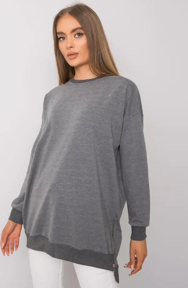 BASIC Feel Good Tunic-RV-TU-7187.26-dark gray