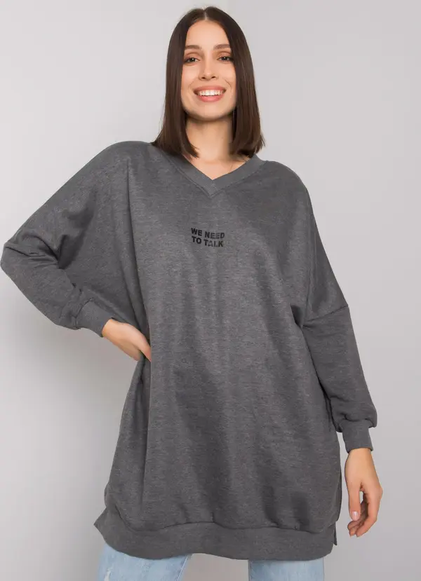 RELEVANCE Tunic-RV-TU-7278.81P-Dark Grey