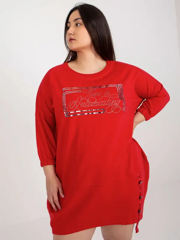 RELEVANCE Tunic-RV-TU-7505.15-Red