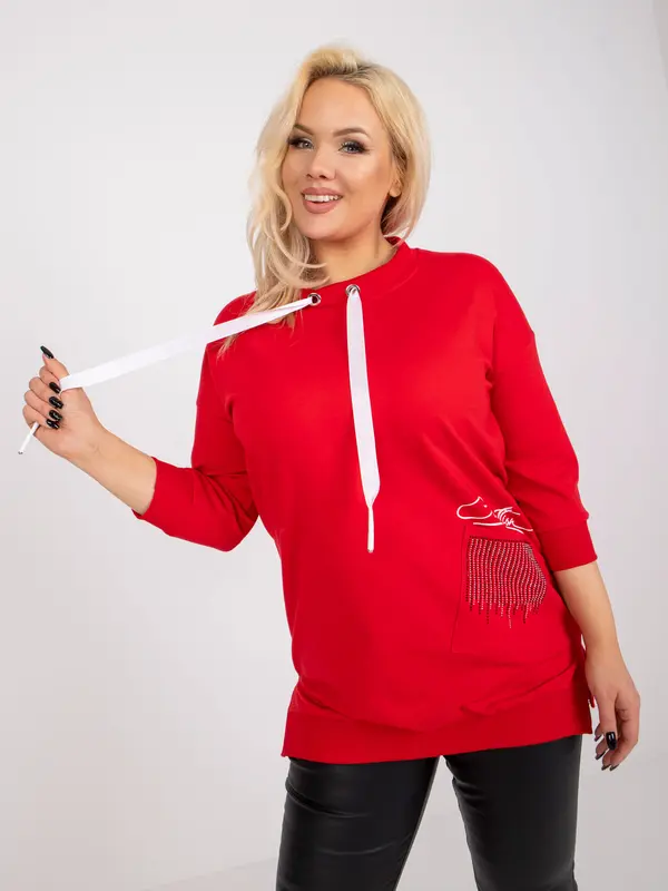 RELEVANCE Tunic-RV-TU-7506.56-Red