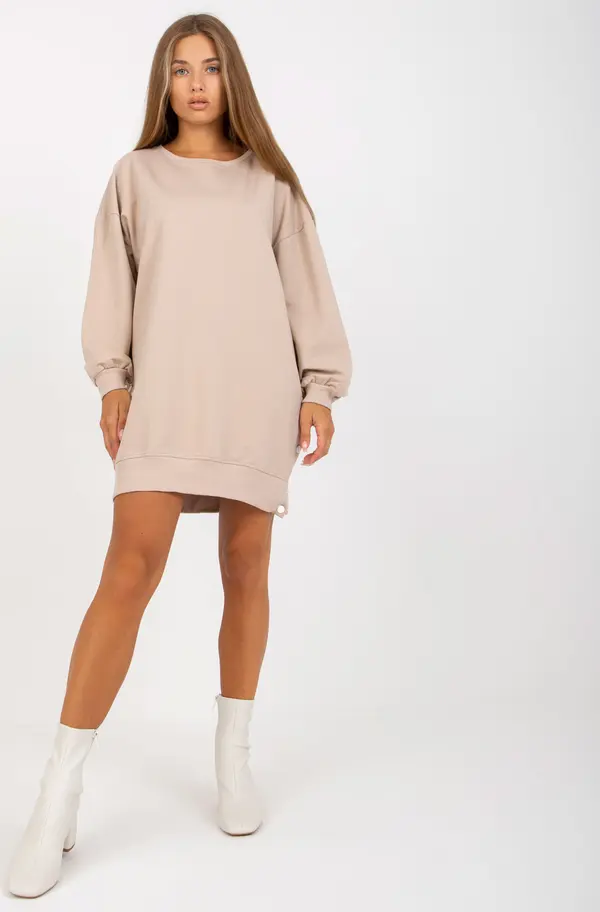 RUE PARIS Tunic-RV-TU-8062.19P-Beige