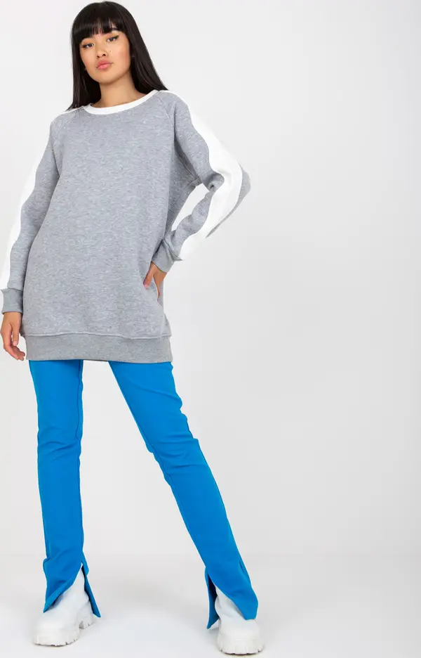 RUE PARIS Tunic-RV-TU-8231.78P-Grey