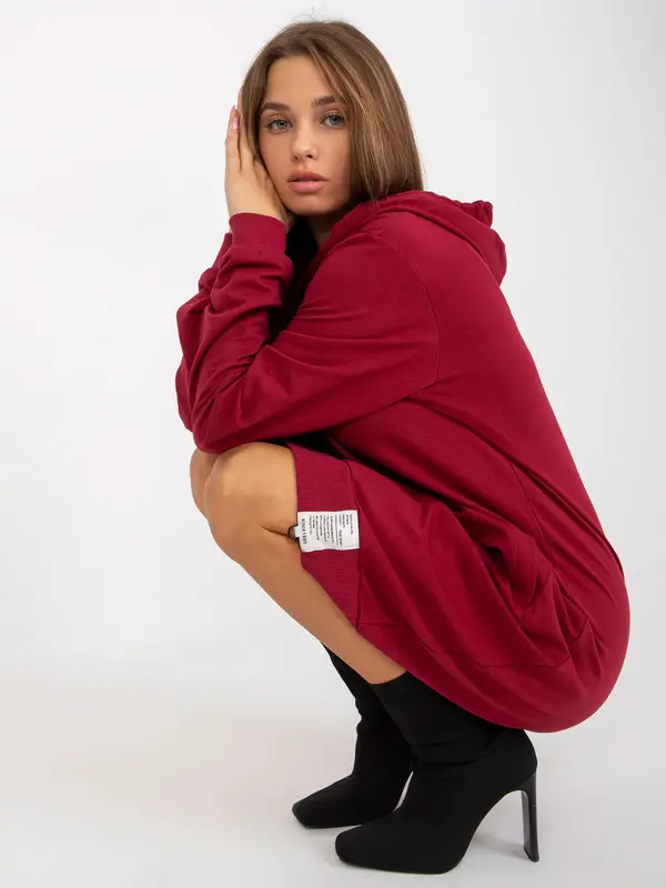RELEVANCE Tunic-RV-TU-8356.90-burgundy