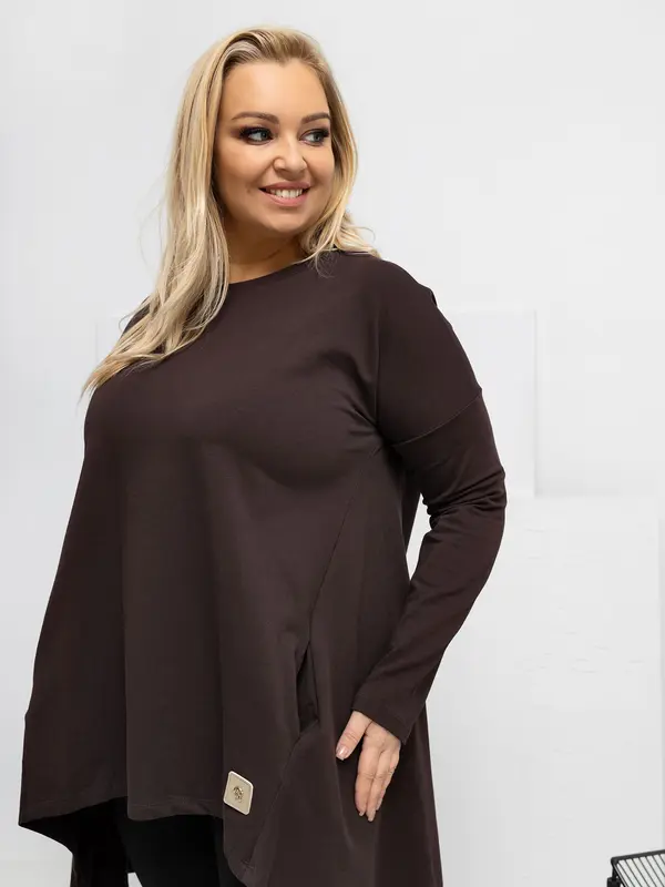 RELEVANCE Туника в тъмнокафяв цвят