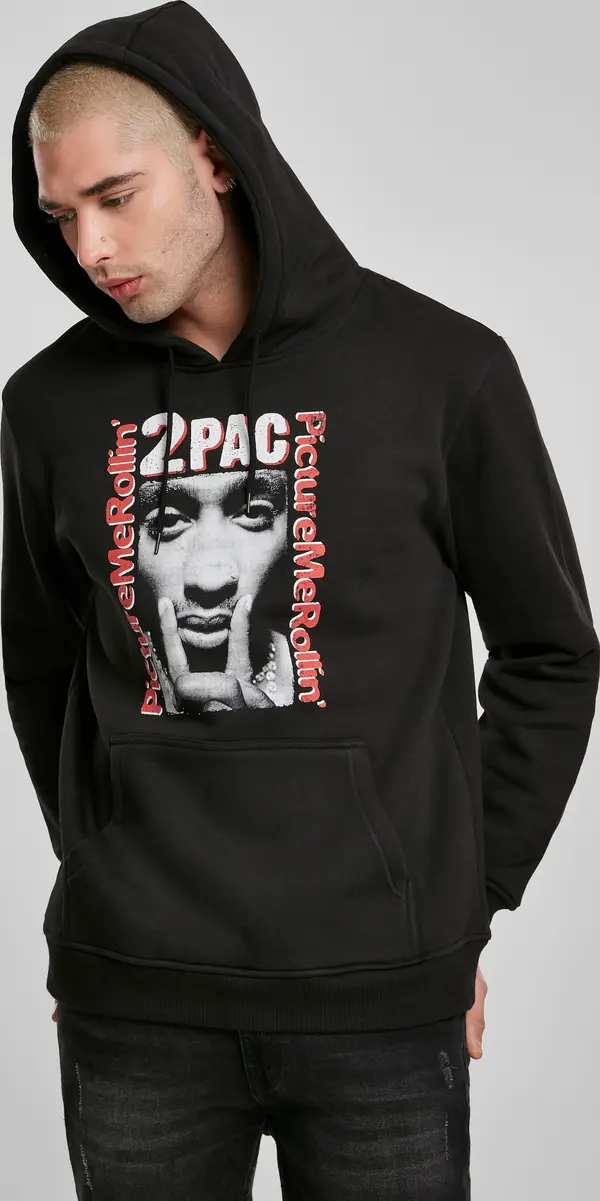 Merchcode Tupac in a box in black with a hood