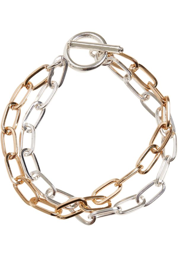 Urban Classics Accessoires Two-tone layered bracelet - gold and silver colors