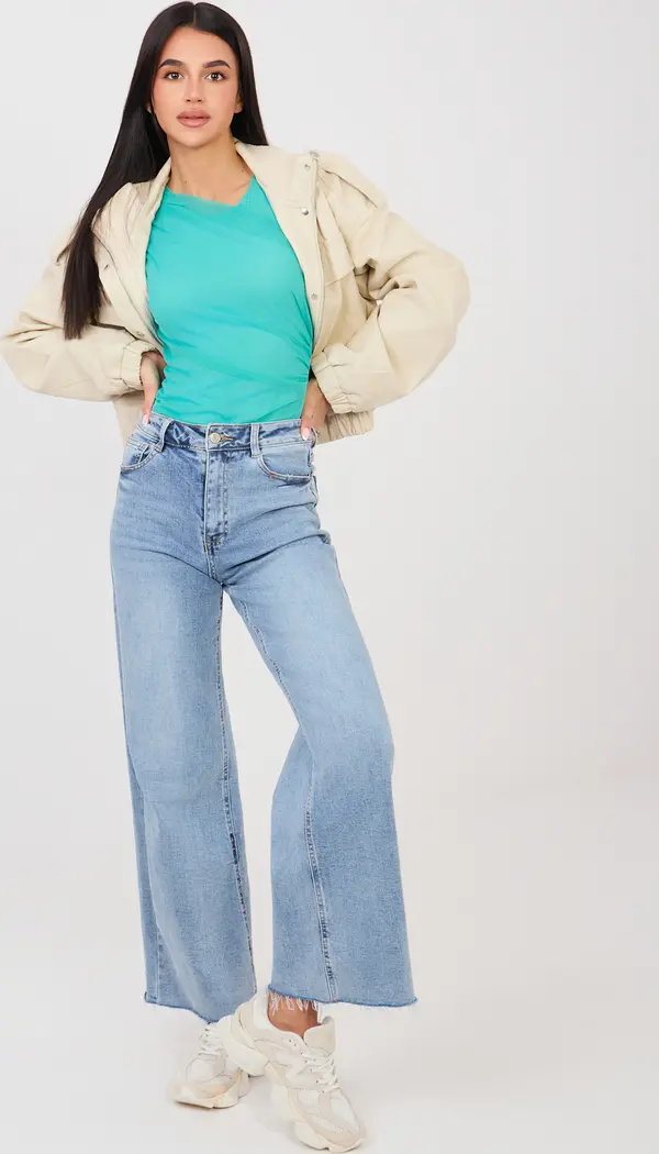 Italy Moda Тюркоазени бодита с дълги ръкави