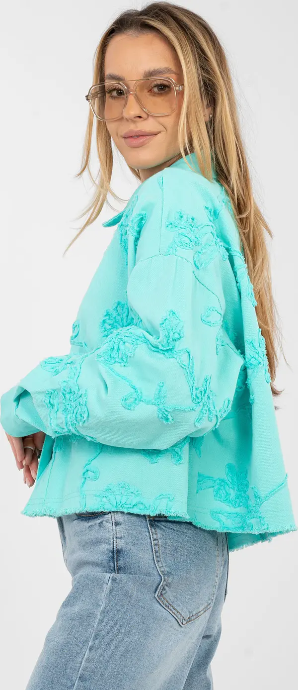 RUE PARIS Тюркоазено дънково яке