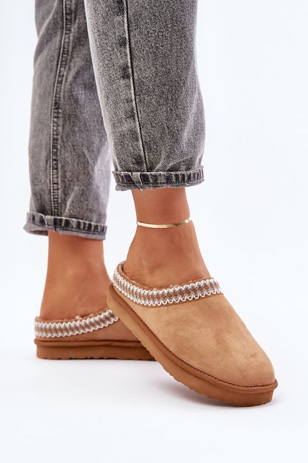 Inblu Удобни домашни обувки чехли с бродерия дамски Inblu