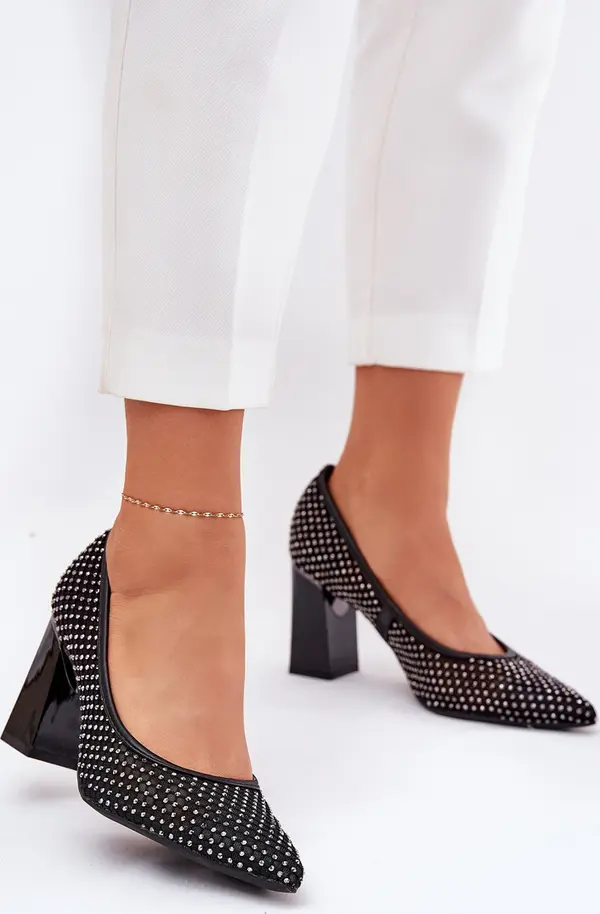 VINCEZA Украсени Мрежести Черпала На Ток Черни Vinceza 62211