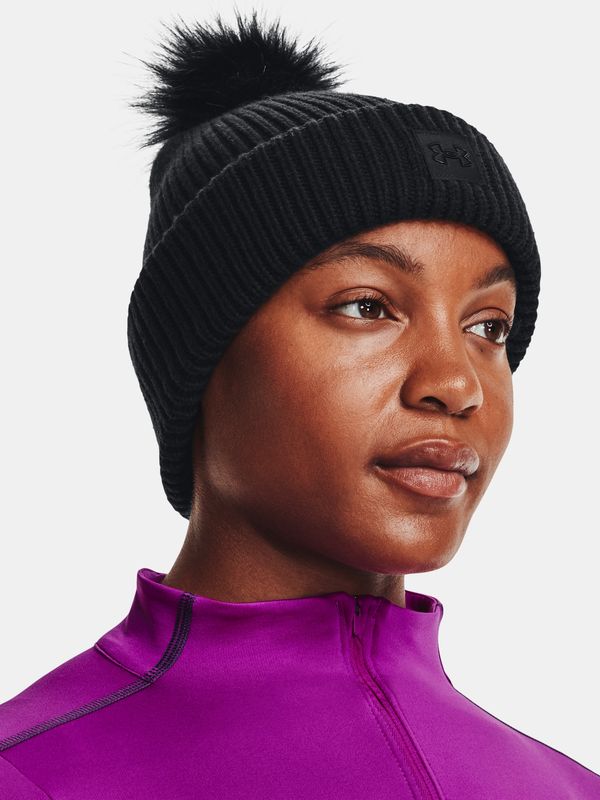 Under Armour Under Armour Beanie UA Halftime Ribbed Pom-BLK - Women