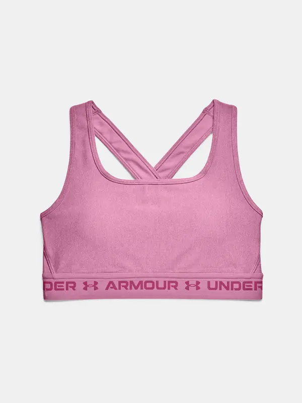 Under Armour Under Armour Bra UA Crossback Mid Heather Bra-PNK - Women's