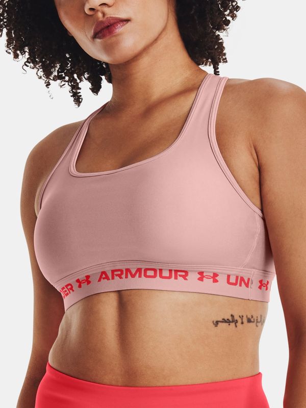 Under Armour Under Armour Bra UA Crossback Mid Hthr-PNK - Women