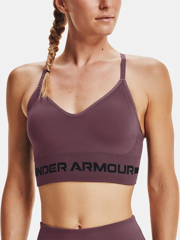 Under Armour Under Armour Compression Bra Seamless Low Long Bra-PPL - Women