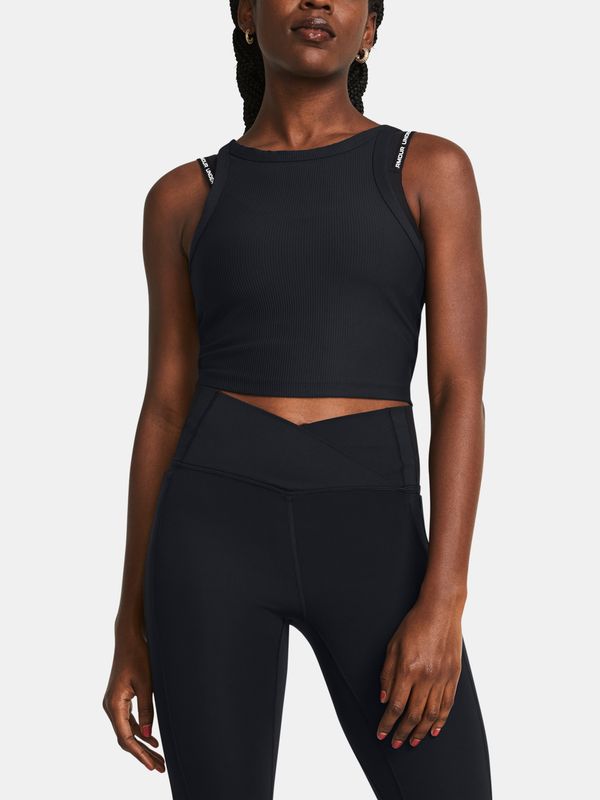 Under Armour Under Armour Meridian Rib Crop Tank Top - BLK - Women