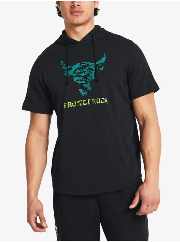 Under Armour Under Armour Pjt Rck Payoff SS Terry Hdy Black Sports Sweatshirt