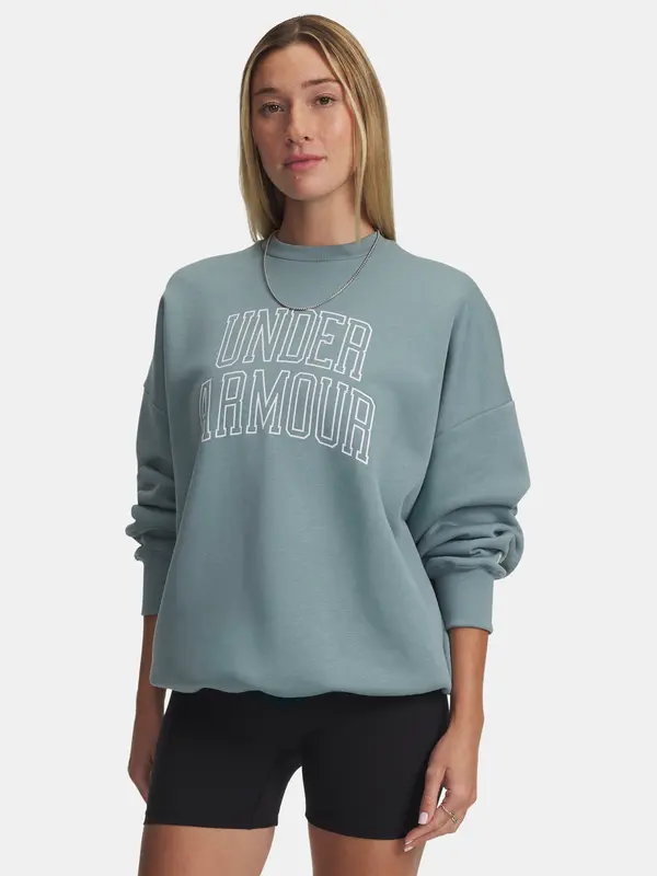 Under Armour Under Armour Rival Flc OS Varsity Crew-GRN Women's Sweatshirt - Women's