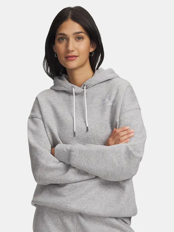 Under Armour Under Armour Sweatshirt Essential Flc OS Hoodie-GRY - Women