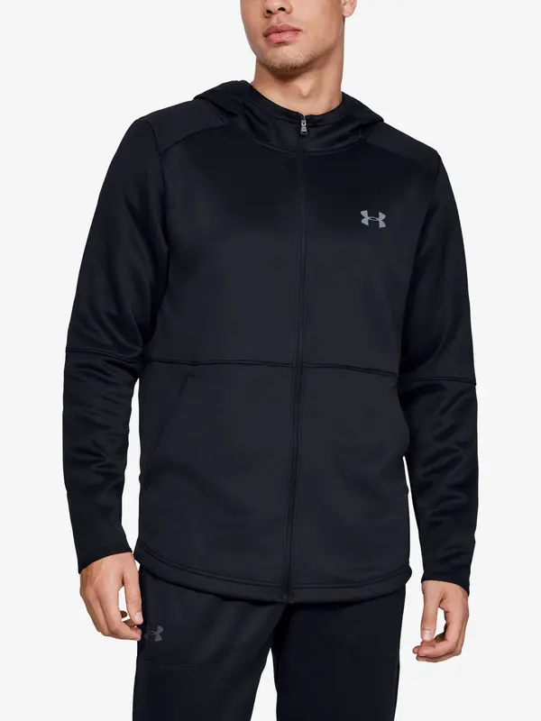 Under Armour Under Armour Sweatshirt Mk1 Warmup Fz Hoodie-Blk - Men's