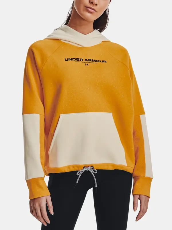 Under Armour Under Armour Sweatshirt Rival + Fleece Hoodie-GLD - Women