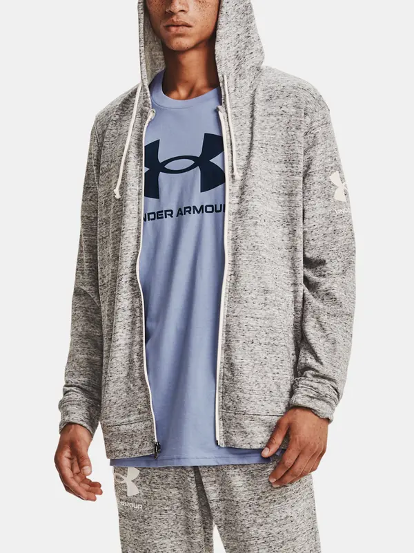 Under Armour Under Armour Sweatshirt RIVAL TERRY FZ HD-WHT - Men's