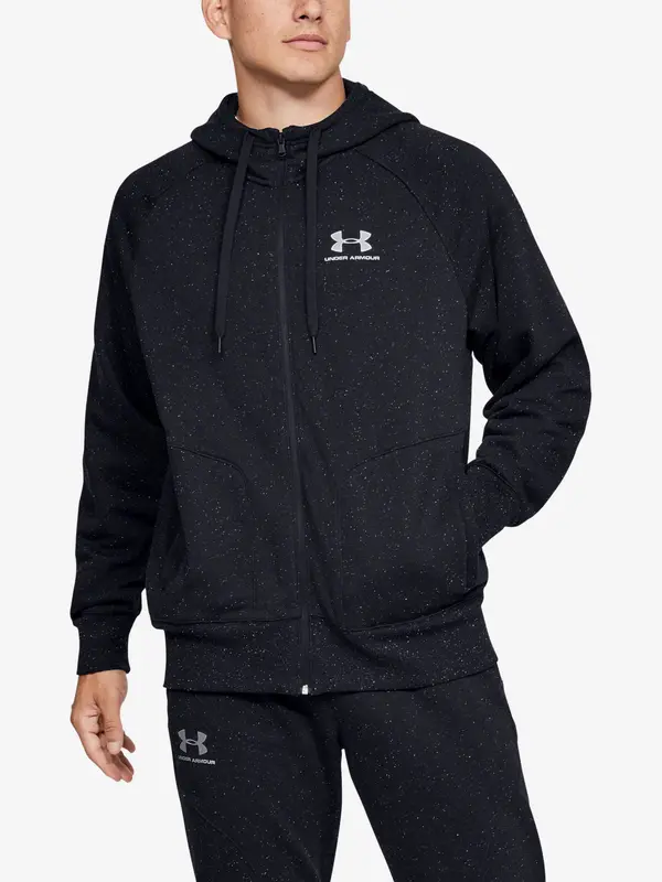 Under Armour Under Armour Sweatshirt SPECKLED FLEECE FZ HOODIE-BLK - Mens