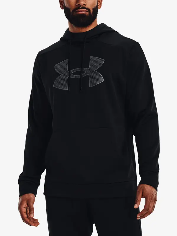 Under Armour Under Armour Sweatshirt UA Armour Fleece Big Logo HD-BLK - Mens
