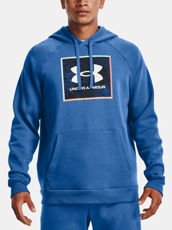 Under Armour Under Armour Sweatshirt UA Rival Flc Graphic Hoodie-BLU - Mens