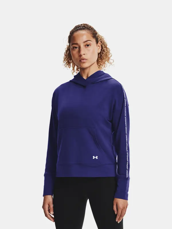 Under Armour Under Armour Sweatshirt UA Rival Terry Taped Hoodie-BLU - Women's