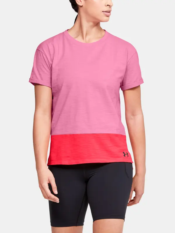 Under Armour Under Armour T-shirt Charged Cotton SS-PNK - Women's