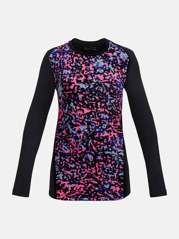 Under Armour Under Armour T-Shirt ColdGear Novelty LS Crew-BLK - Girls