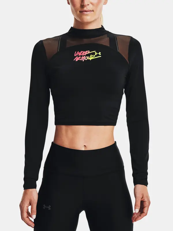 Under Armour Under Armour T-shirt HG Q3 Crop Mockneck-BLK - Women's
