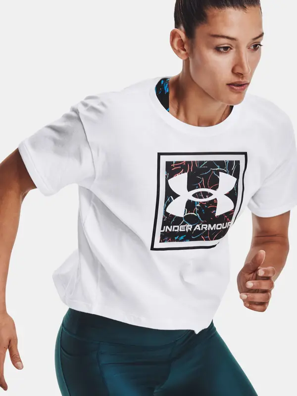 Under Armour Under Armour T-Shirt Live Glow Graphic Tee-WHT - Women