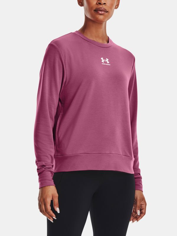 Under Armour Under Armour T-Shirt Rival Terry Crew-PNK - Women