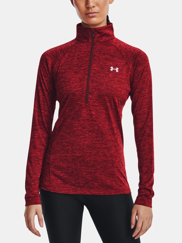 Under Armour Under Armour T-Shirt Tech 1/2 Zipper - Twist-RED - Women