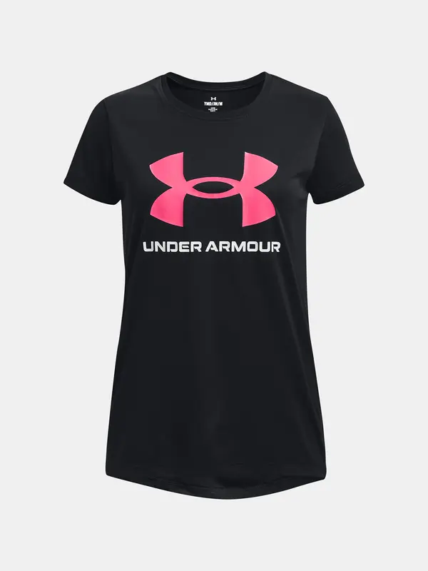 Under Armour Under Armour T-Shirt Tech Solid Print Fill BL SSC-BLK - Girls