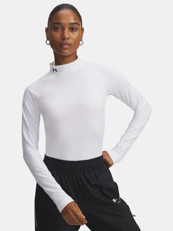 Under Armour Under Armour T-Shirt UA CG Authentics Mockneck-WHT - Women's