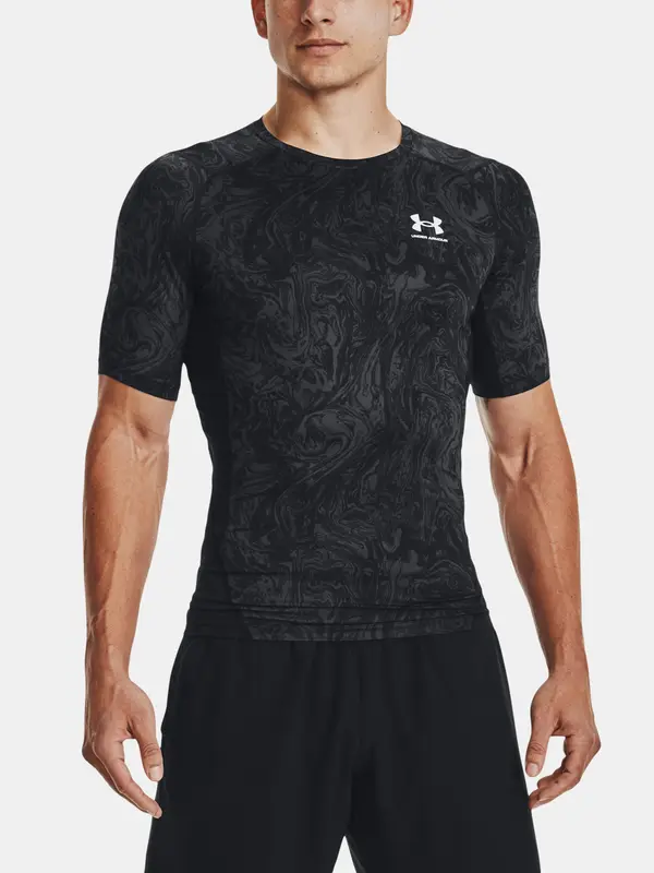 Under Armour Under Armour T-Shirt UA HG Armour Comp Print SS-BLK - Mens